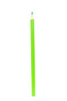 Green pencil vertically