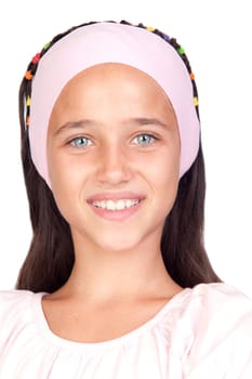 Adorable little girl with blue eyes