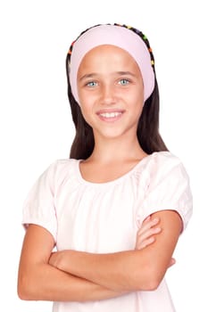 Adorable little girl with blue eyes