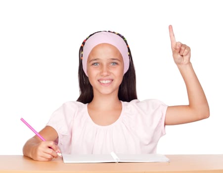 Student little girl