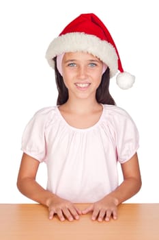 Adorable little girl with Christmas cup