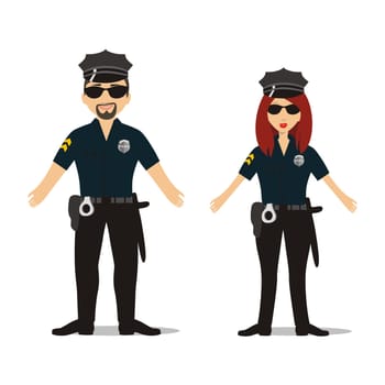 couple in police suit