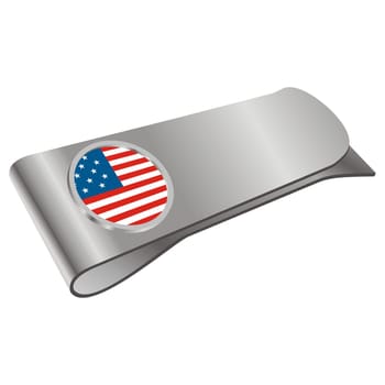 money clipper with USA flag