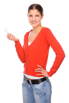 happy woman without isolated