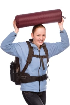 Woman with backpack