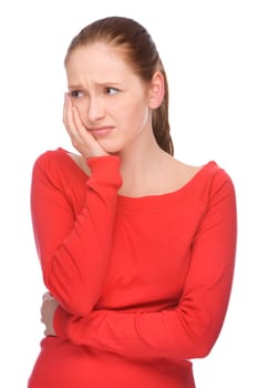 Woman with headache