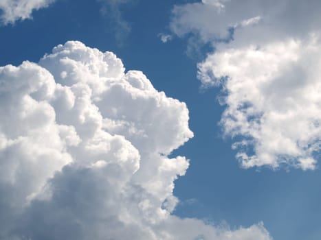 Blue sky with clouds
