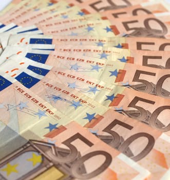 Euro bankonotes background