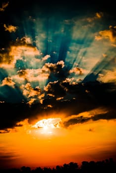 Epic summer sunset