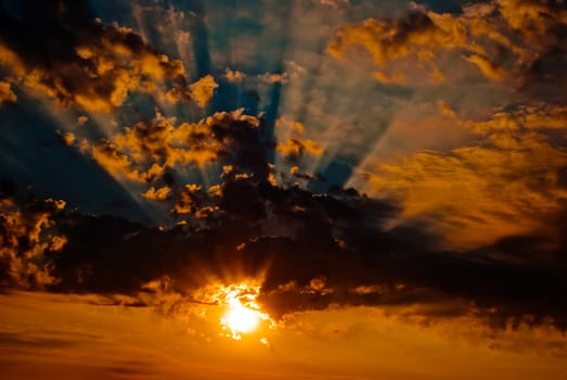 Epic summer sunset