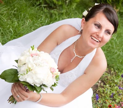 Portrait of the beautiful bride
