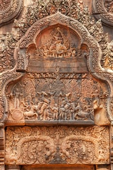 Khmer Relief in Banteay Srei