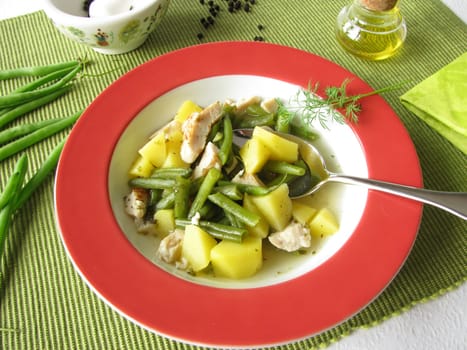 Homemade bean stew