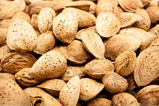 Almonds background