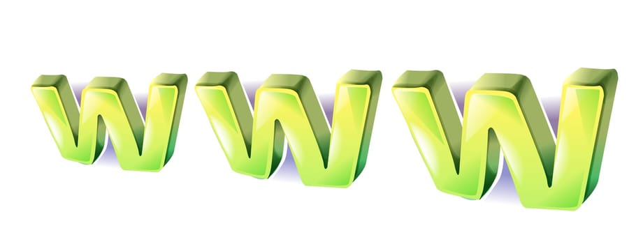big www letters