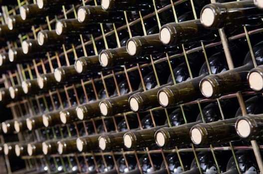 Stacked bottles
