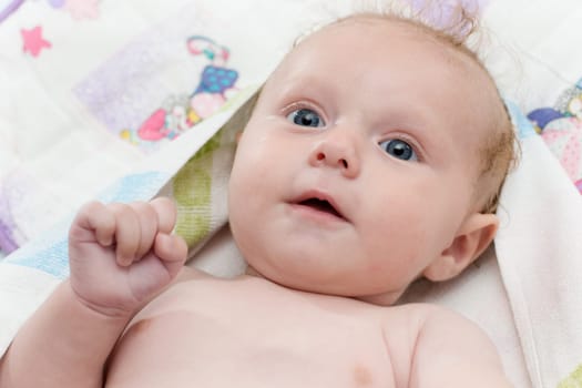 Baby in towel