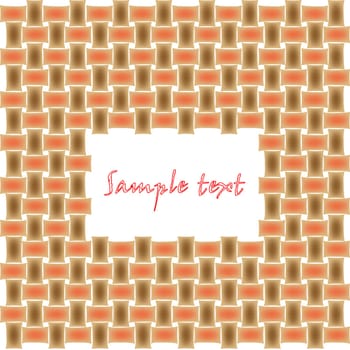 basket texture with space for text in the middle