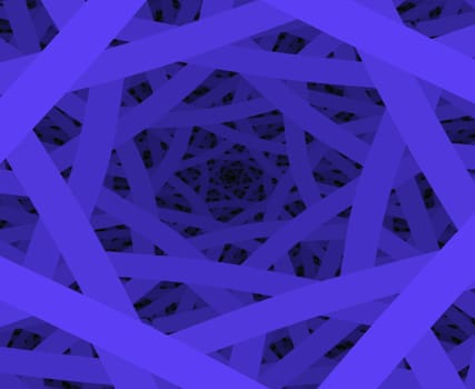 blue neon stripes tunnel