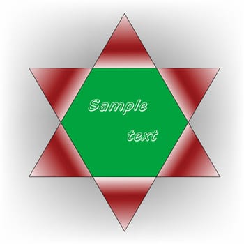 broken sticker with space for text