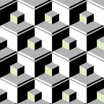 black abstract cubes