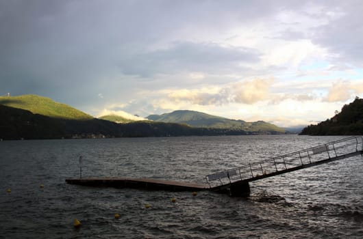 Lake Maggiore in the evening