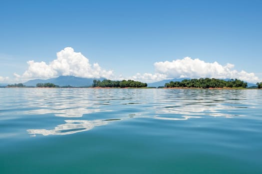 Nam Ngum Reservoir in Laos