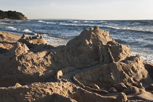 Sandcastle by the sea..