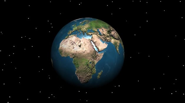 Earth in the night