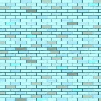 blue seamless bricks wall