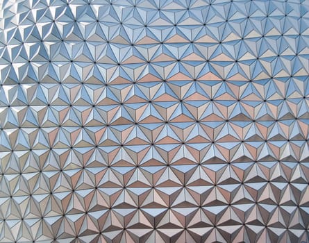 Abstract silver triangle pattern