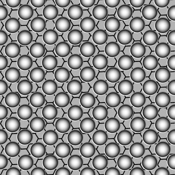 metallic circles pattern