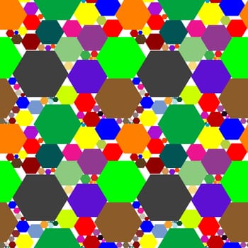 hexagon seamless pattern extended