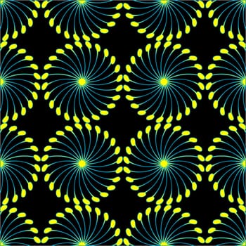 paper wind mill pattern black and yellow