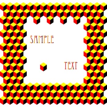 psychedelic pattern with space for text