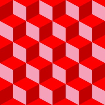 psychedelic pattern mixed red