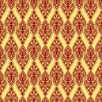 red damask texture