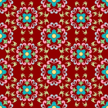 seamless flowers pattern