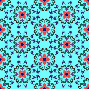 seamless flowers pattern 2