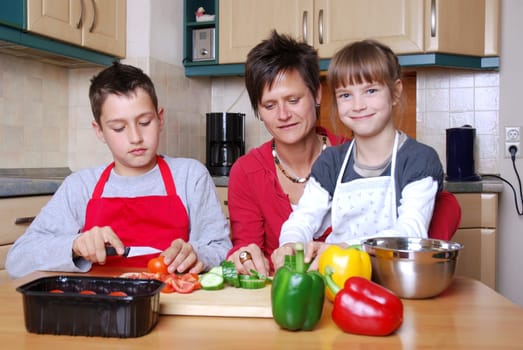 Cutting vegetables