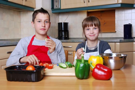 Cutting vegetables