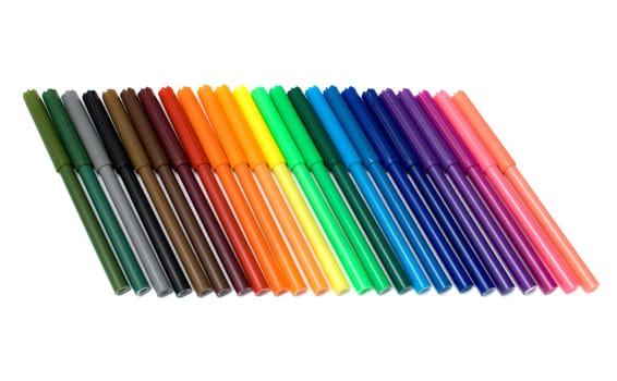 Colored felt tip pens