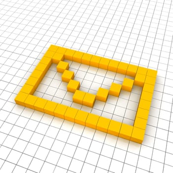 3d mail envelope icon