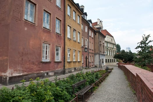 Old houses in Warsaw