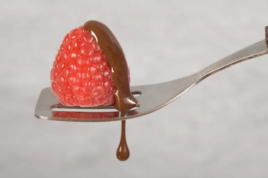 Raspberry with chocolate