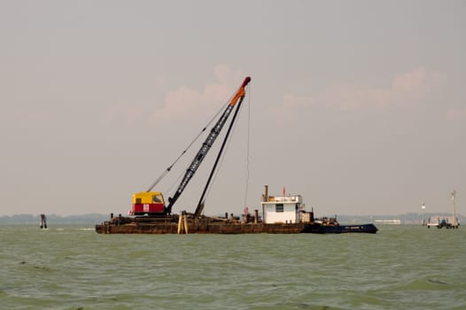 Excavator Float Floating Crane