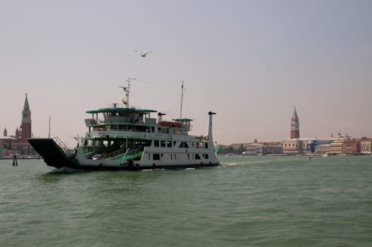 Ferry,Port,Venice,Waterboat,Italy