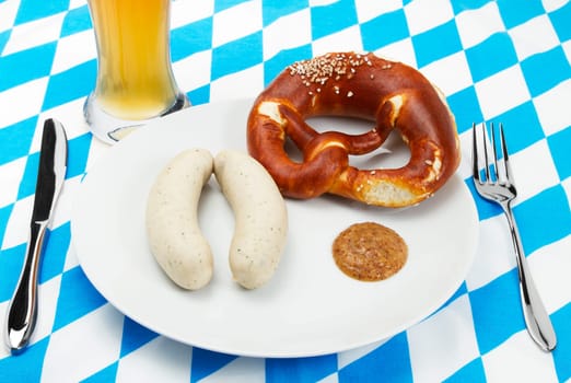 Bavarian breakfast from above