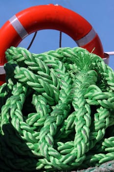 Rope and lifebuoy
