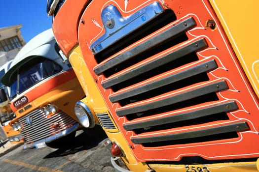 traditional buses in Malta